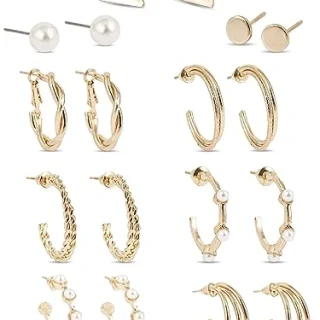 Amazing Gold Plated Hoop Style Earrings for Women
