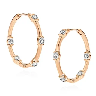 Base Metal Cubic Zirconia Earrings