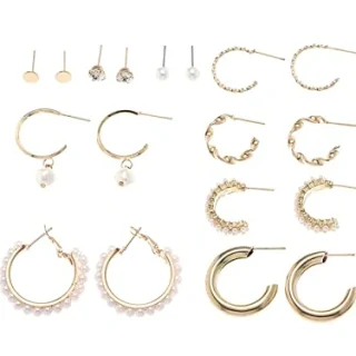 Elegant Gold Plated Hoop Style Earrings for Women