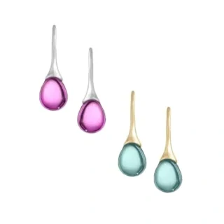 Drop Earrings for Women - Combo of 2 Pairs Stone Drop Earrings, Fashion Women Earrings Set