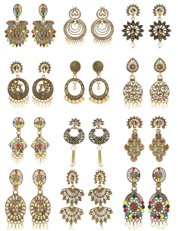 Earrings for Girls - Fancy latest, Fashion Jewellery Women Artificial Gold Plated