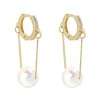Earrings for Women - Western Style, Fashion Earrings for Girls Golden Hoop Drop Earrings