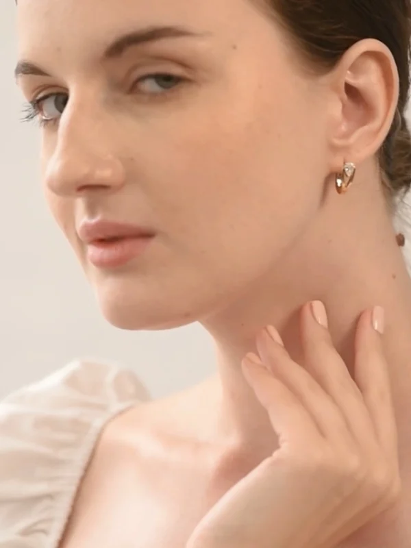 Elegant Shaped Stud Earrings for