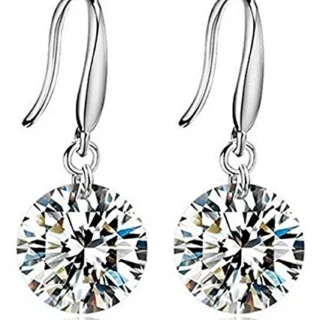 Enchanting Light Weight Cubic Zircon Crystal Drop Earrings for Women - for Daily Use