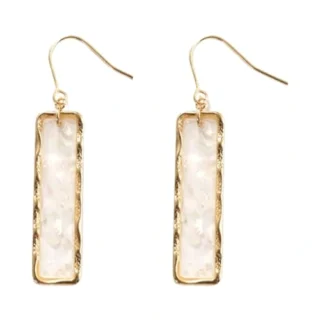 Fashion Resin Acrylic Gold Bling Drop Earrings for Women Girls - Trendy