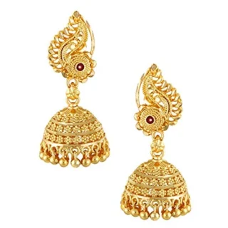 Gold Traditional Temple Jewellery 18k One Gram Gold Ethnic Brass Stylish South Indian