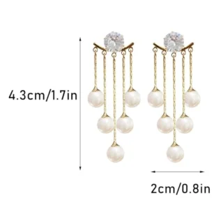 Long Pearl Earrings