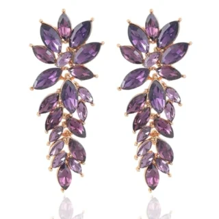 Luxury Austrian Crystal Earrings for Women Girls - Celebrity Inspired Italian Designer
