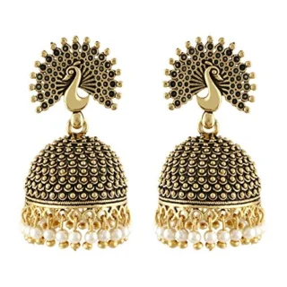 Peacock Jhumkas Jhumka jhumki Earrings