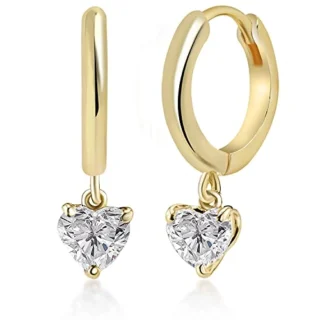 Solitare Diamond Dangling Clip On Austrian Zirconium Earring for Women