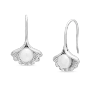 Sterling SIlver Rhodium Plated Drop Earrings for Women - With