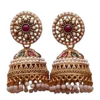 Traditional and Antique Pearl Jhumki Earring for women and Ethinic style jhumka for girls
