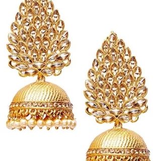 Traditional Design Stylish Pearl Jhumka Jhumki Earrings
